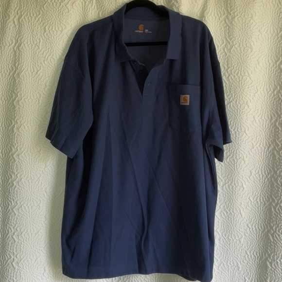 Carhartt Other - Carhartt Blue Polo Shirt Casual Short Sleeve